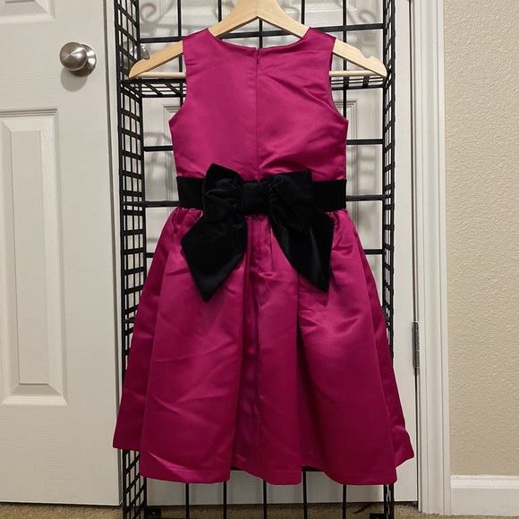 Gymboree Jeweled Special Occasion Dress with Velvet Bow.  Girl’s size 7 - Picture 2 of 5